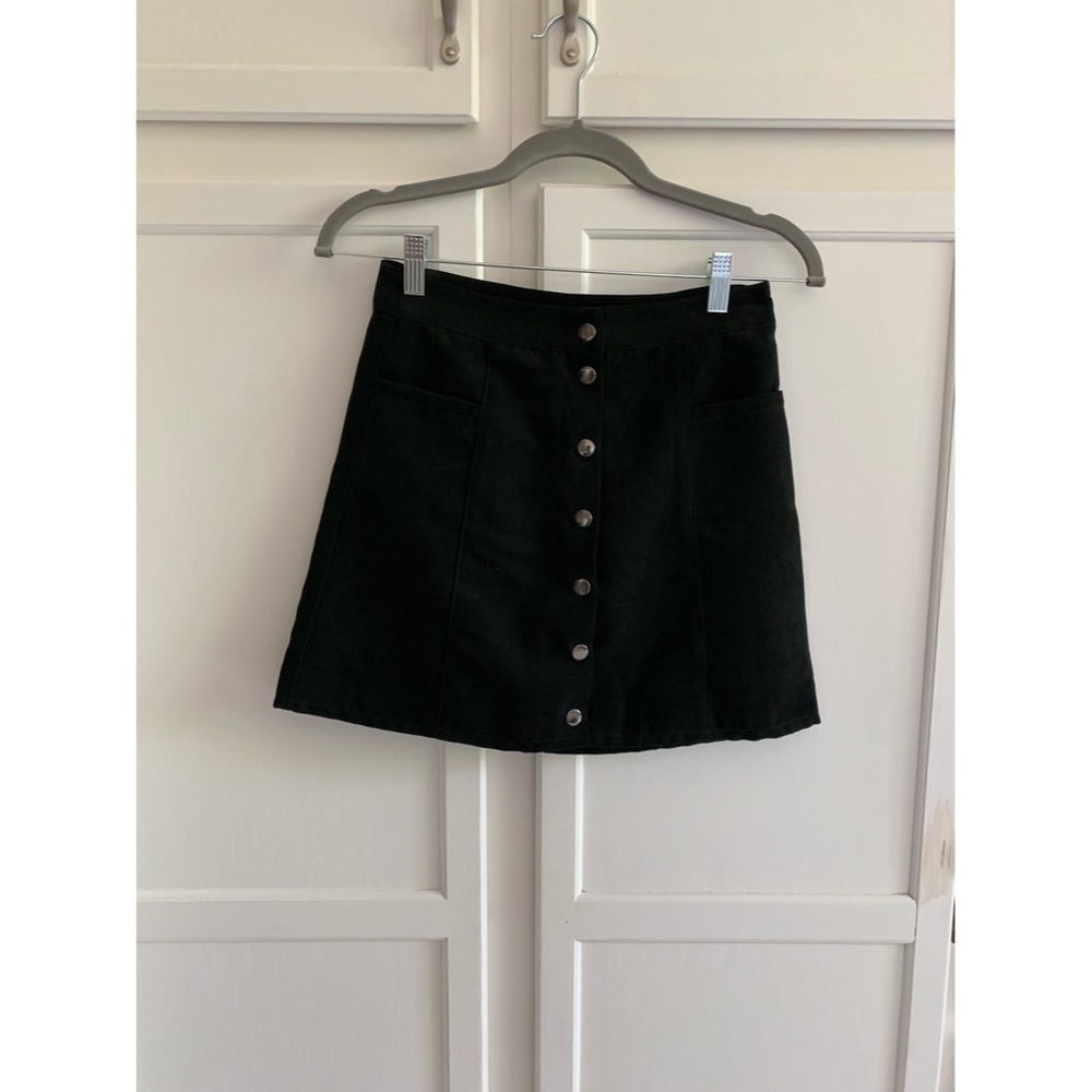 Button-Up Mini Skirt
